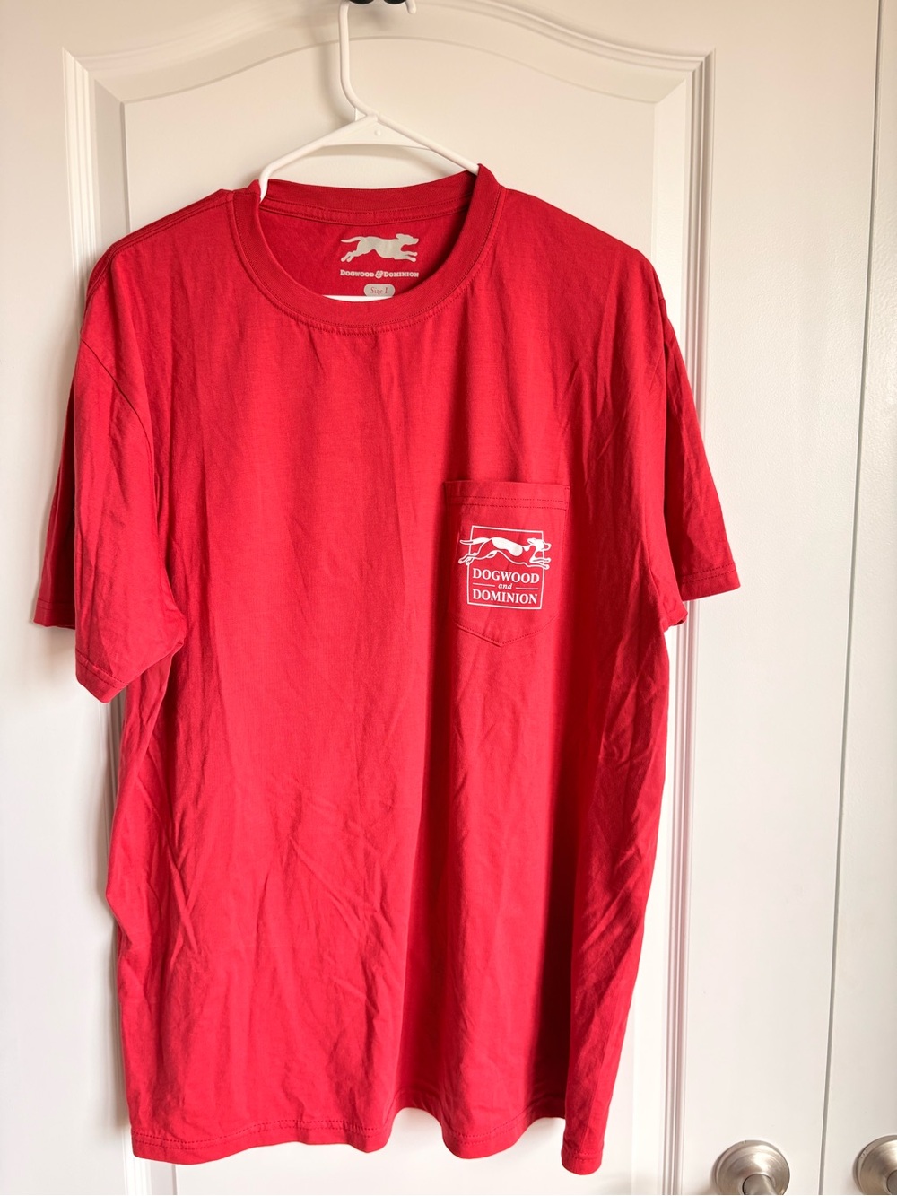 Dogwood & Dominion Men's Red Pocket T-Shirt